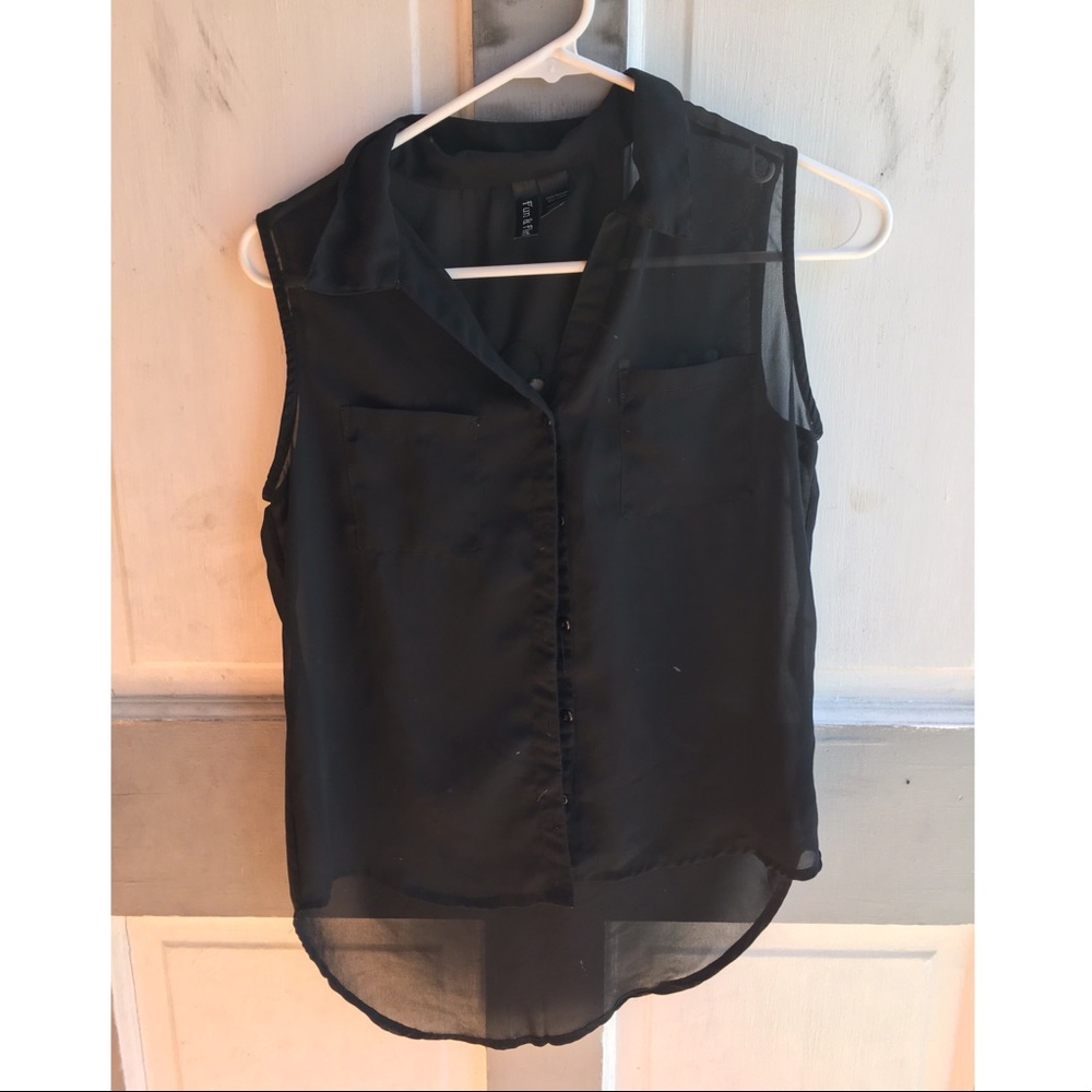 Sheer tank top